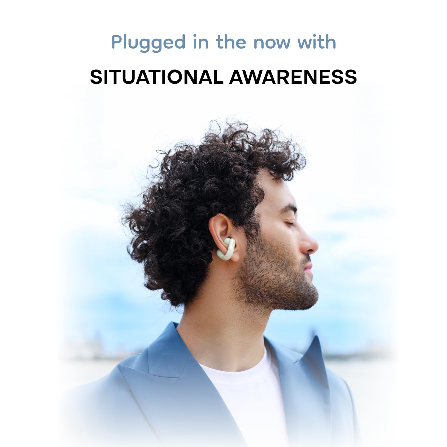 Noise Newly Launched Air Clips 2 Wireless Open Ear Earbuds with Clip Design, AirWave™ Technology,Up-to 40H Playtime, Dual Device Pairing, ENC,12mm Driver,BTv5.3 (Frost Ivory) — Amazon image 5