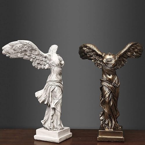 Miniatura 6 de Estatuas de dios griegos, esculturas de figura de diosa Victoria, aladas romanas, Samotracia, adornos de escritorio para decoración del hogar,
