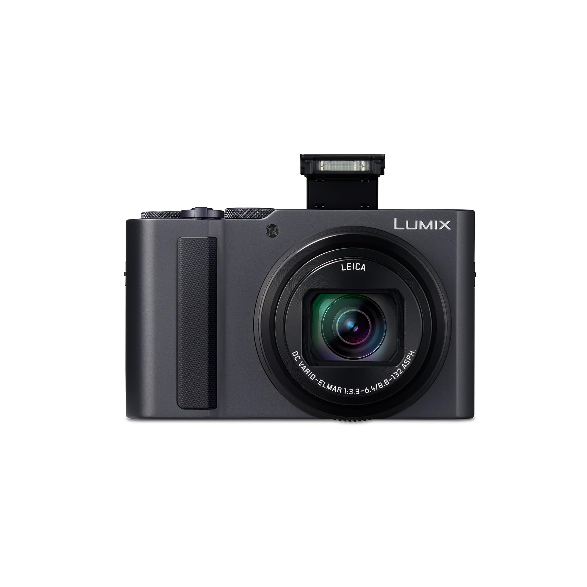 Panasonic LUMIX DC-TZ300E 20,1MP Reisezoom-Kamera, 15x Leica Optisches Zoomobjektiv, 1,0-Typ BSI-Sensor, 4K Video und Foto, 5-Achsen-Stabilisierung, Silber