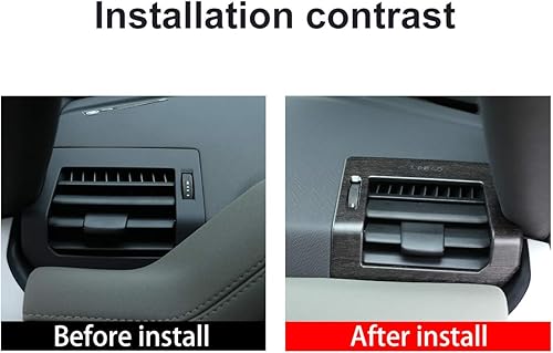 Miniatura 2 de YIWANG ABS roble madera grano tablero aire acondicionado ventilación interior accesorios para Land Rover Defender 110 Defender 130 2020