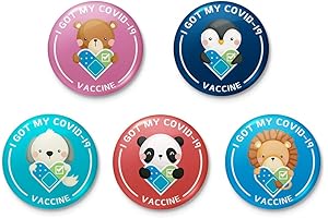Vaccinated Buttons Show off your Vaccination Status