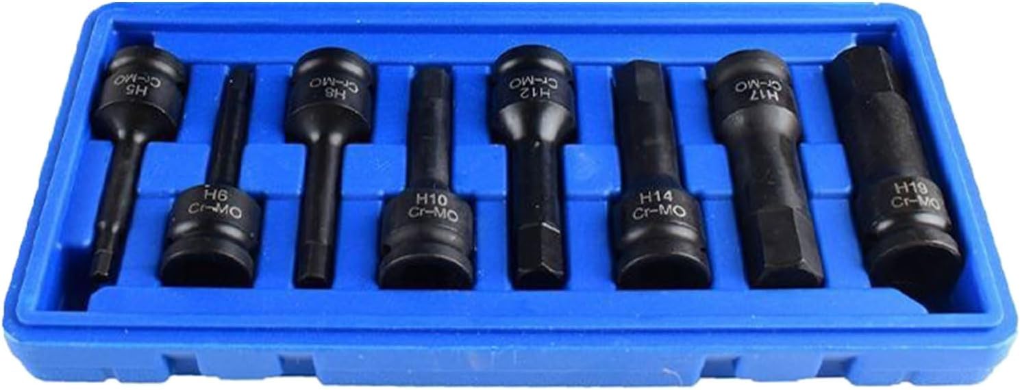 Professional H Type Hexagon Driver Bit High Strength 1/2inch Pneumatic Wrench Drive Impacts Socket For Electrics Air Devices H Type Wrench