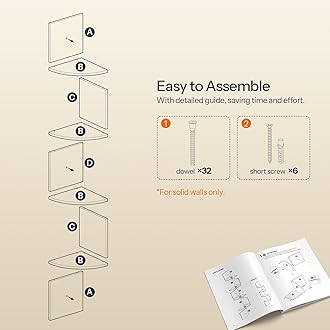 HOOBRO Corner Floating Shelves for Living Room, Wooden Corner Wall Shelf Set of 2, Wall Mounted Floating Shelf, Industrial Wall Shelves for Bedroom, Bathroom, Zigzag Design, Rustic Brown EBF25BJP201