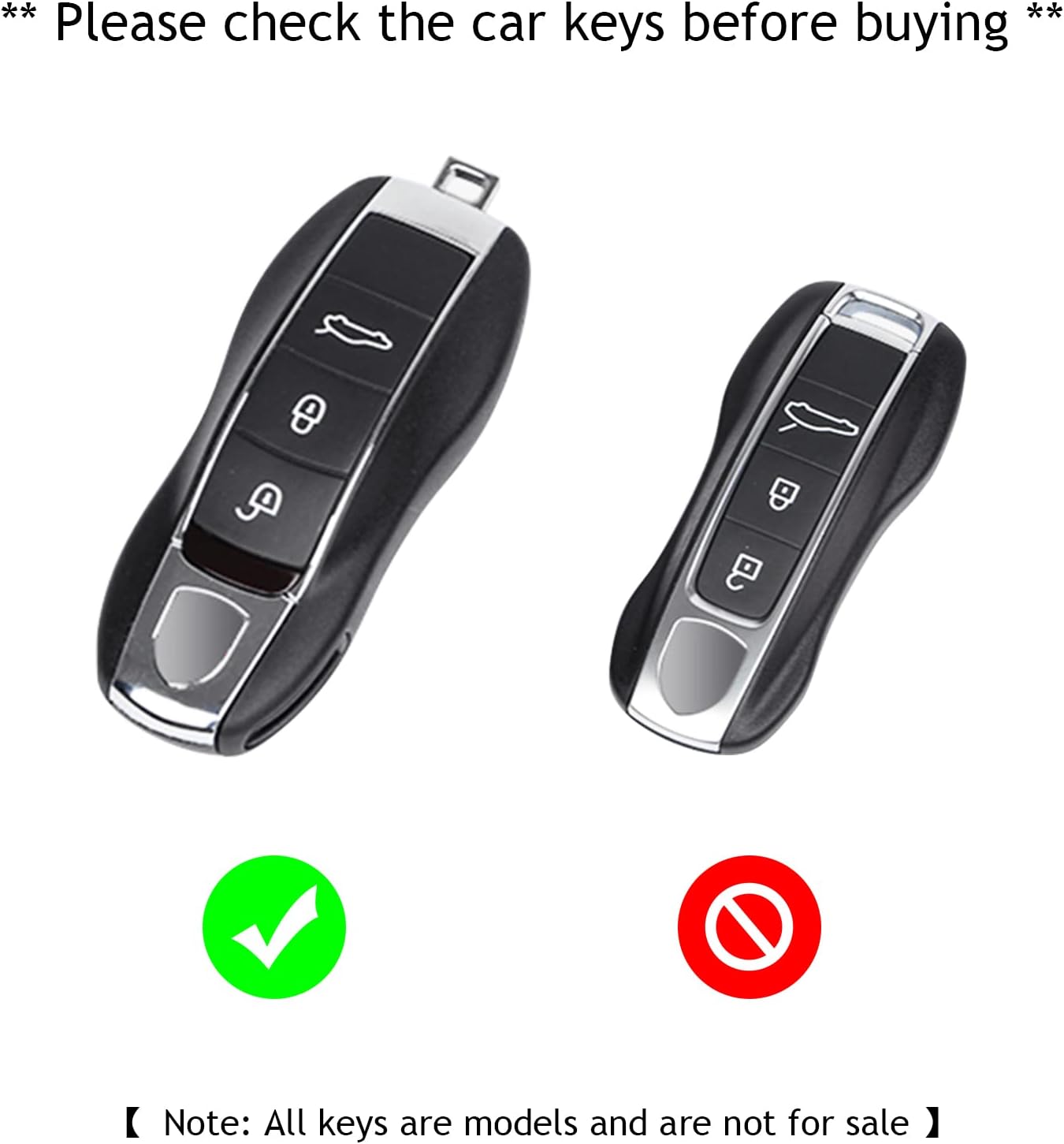 Car Key Protection Keychain, Key Cover for Porsche Macan Cayenne Panamera 911 (Old Yellow) - Image 6