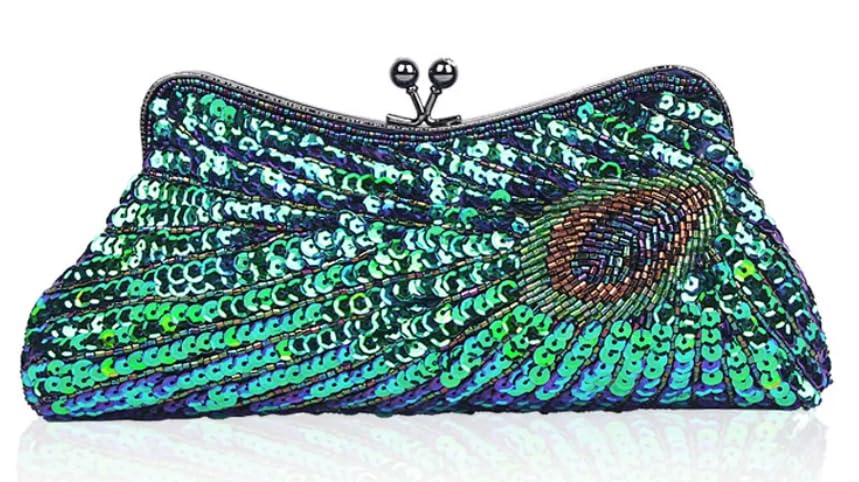 Sac bandoulière de soirée D.Y.Stylier chic aux finitions paillettes durables
