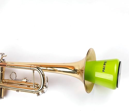 Miniatura 18 de Silenciador de silenciador de trompeta de práctica ligera, silenciador recto para trompeta (negro)