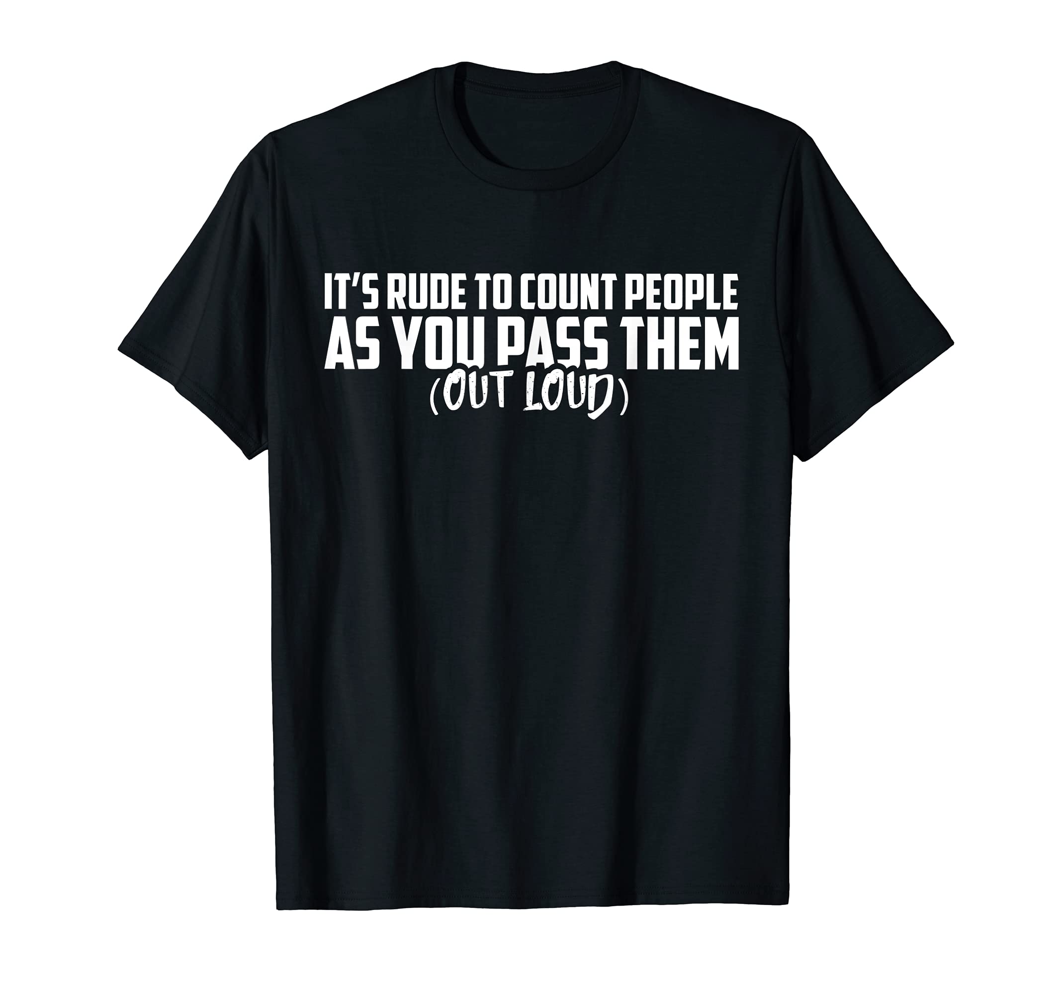 Fun Cross Country Running Shirts - It's Rude To Count People