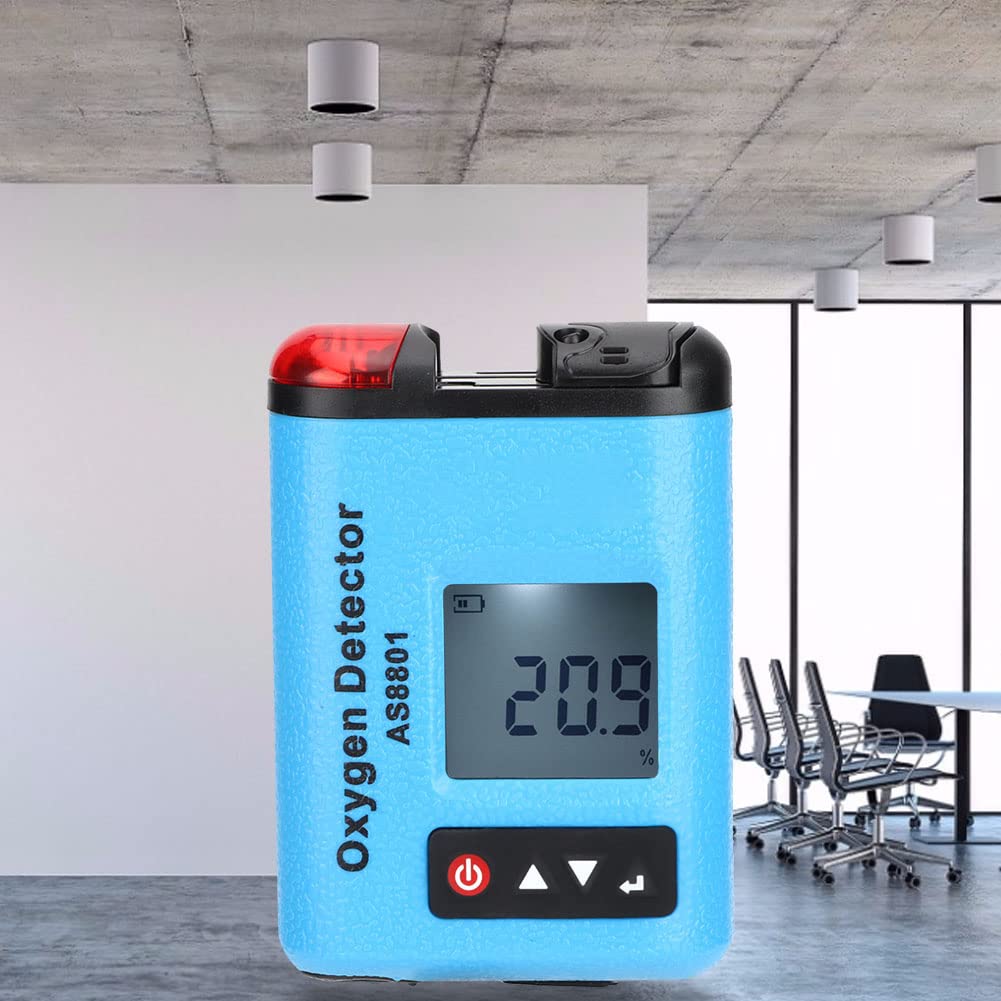 Jeanoko Rilevatore di Gas Industriale Sensore di Concentrazione di Ossigeno Misuratore di Ossigeno Portatile Strumento di Monitoraggio della Qualità Dell'aria