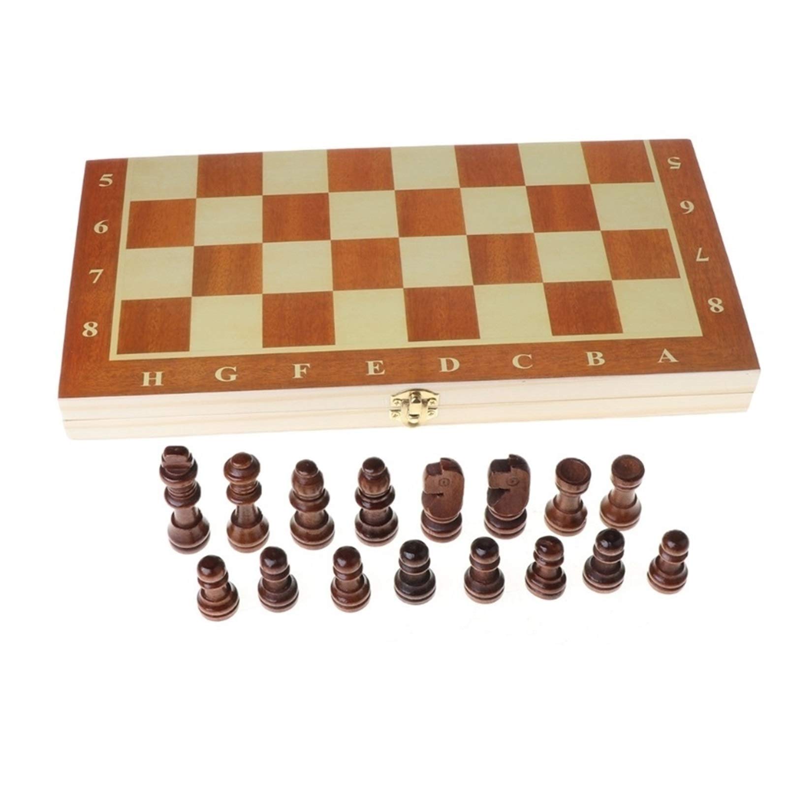 MRKU 3 in 1 Internationales Schachspiel Brettspiel Reisespiele Schach Backgammon Dame Unterhaltung Internationale Schachfiguren