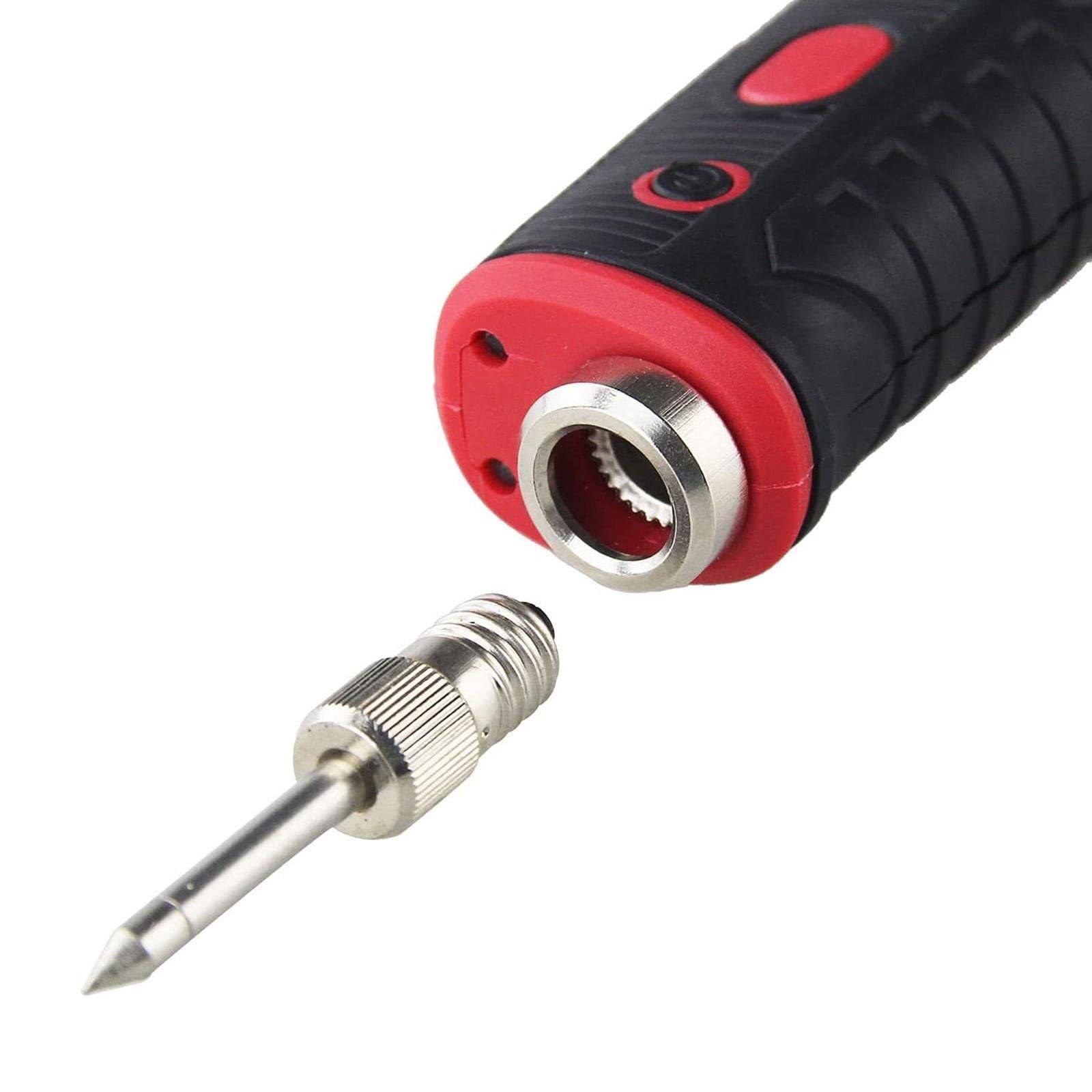 Set Di 6 Punte Per Saldatore E10 Pezzi Di Ricambio Per Saldatore Con Interfaccia E10 In Rame E Acciaio Per Saldatura A Punti E Lineari - Foto 8