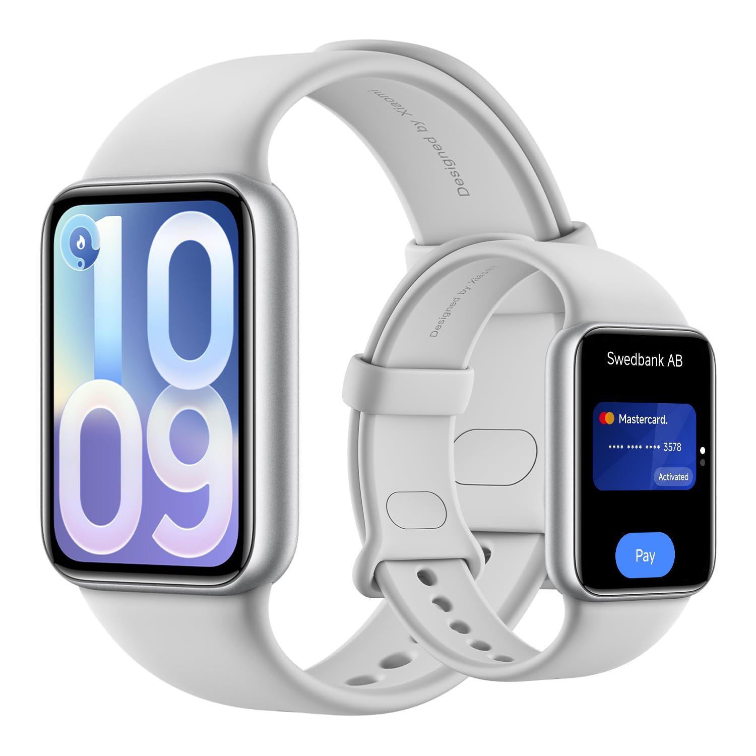 XIAOMI Smart Band 10 Pro NFC, Fitness Tracker per Uomo e Donna, Display AMOLED 1,74", Sonno Migliorato, 21 Giorni di Autonomia, Android/iOS, 150+ Sport, GNSS, 5ATM, Argento