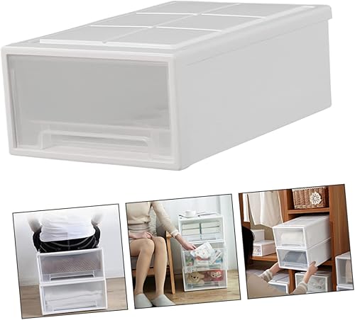 Miniatura 7 de Zerodeko Cajones de plástico para almacenamiento, cajones de almacenamiento, cajones, contenedor de ropa, apilable, contenedor para el hogar,