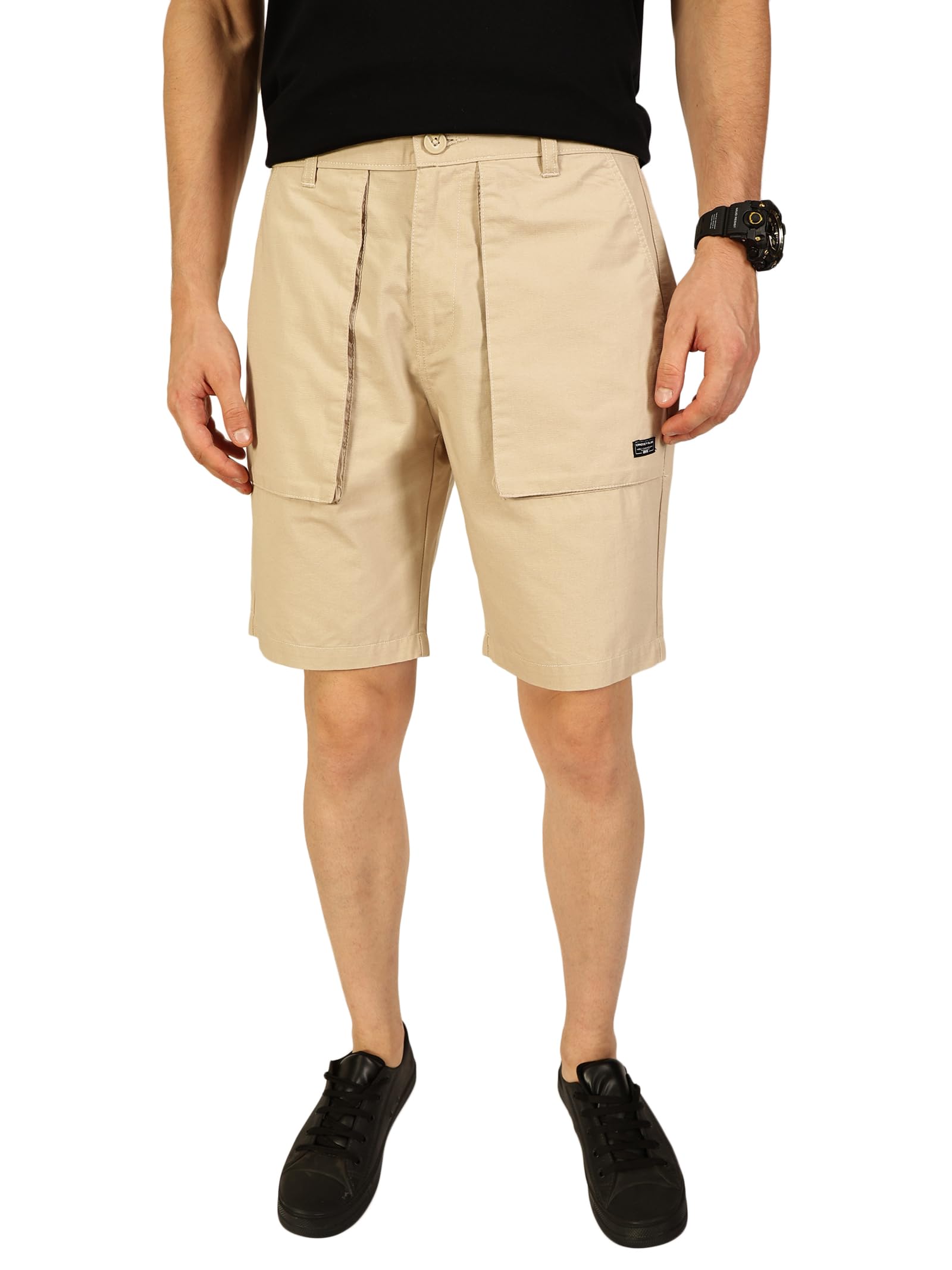 thomas scott Men's | Solid | Cargo Shorts | Regular Fit | 100% Cotton | Above Knee | Casual Short-picture-54