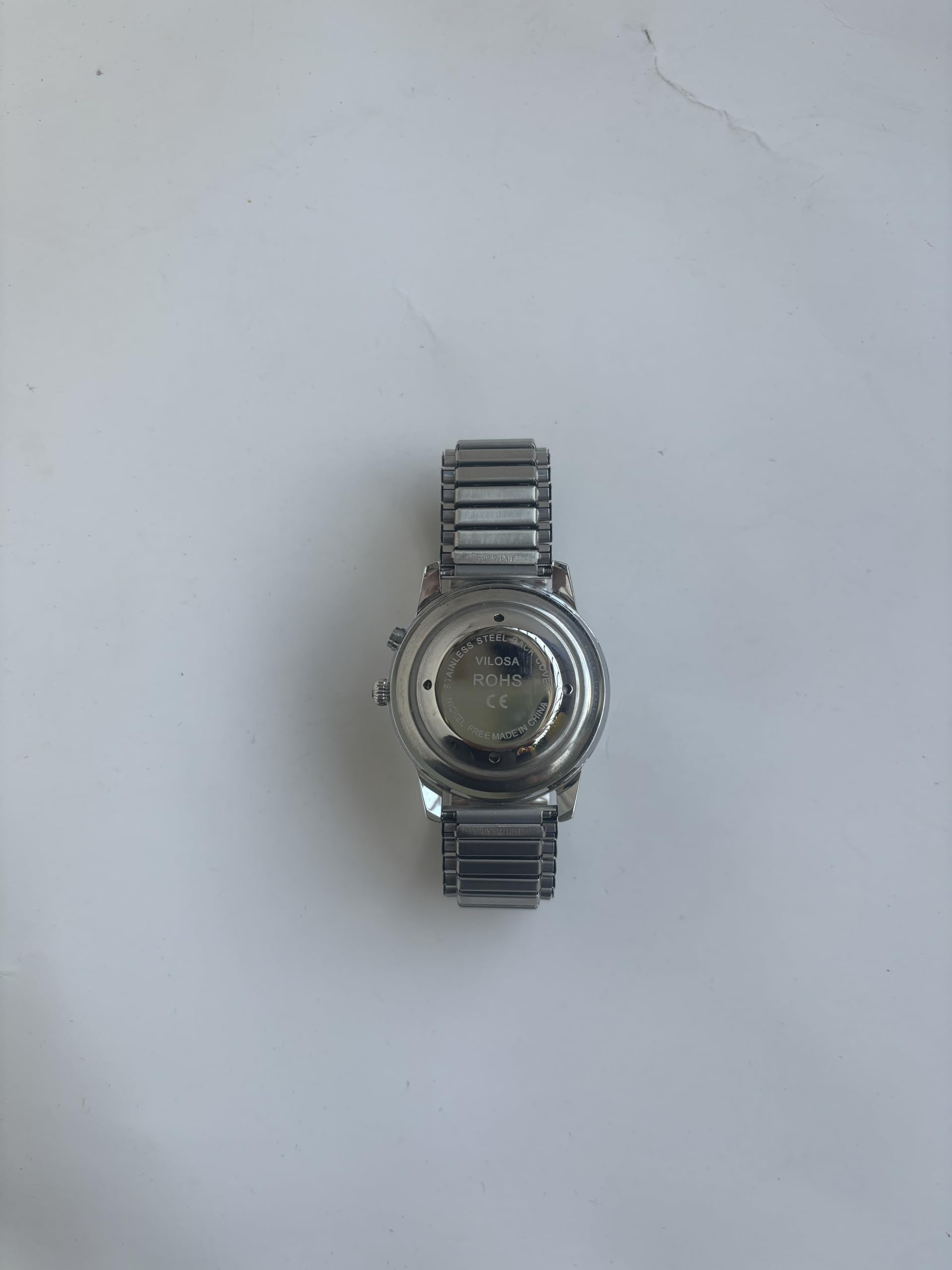 Orologio parlante alla moda, di qualità chiaro e forte voce, ultra sottile da donna, parla l'ora, la data o l'ora di allarme per anziani, vista o ciechi. Con cinturino in pelle nera
