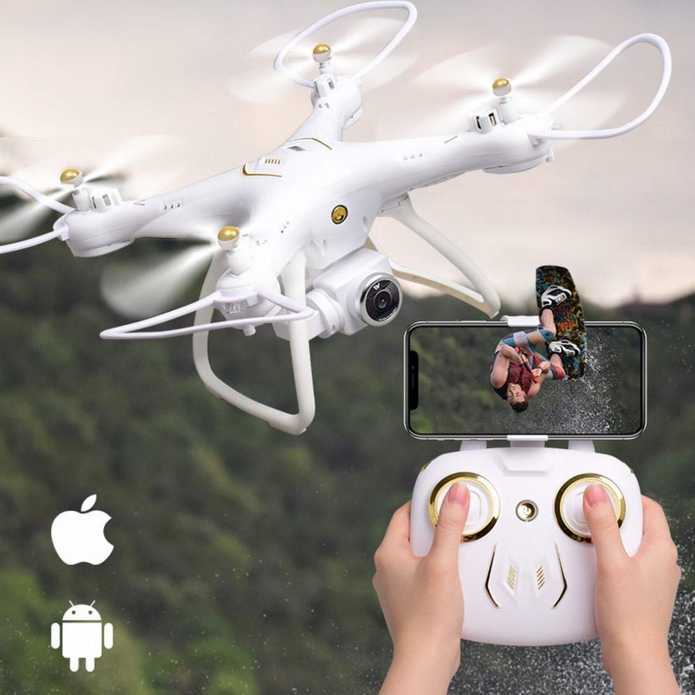 MU Segui la Fotografia Aerea Dei Droni Gps un Aereo Professionale con Telecomando Hd Che Ricarica il Posizionamento Dinamico Degli Aerei a Quattro Assi,A,Taglia unica