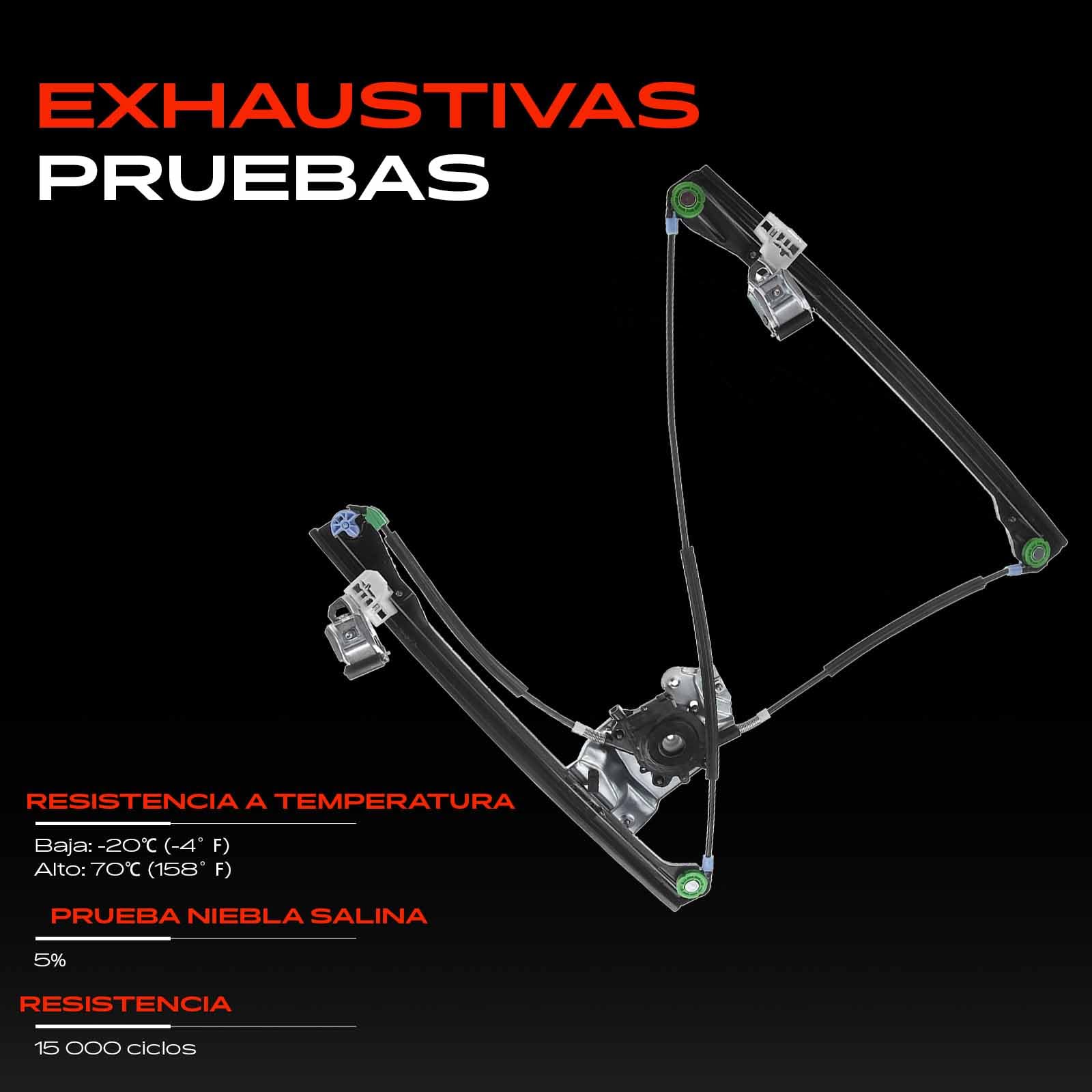 Frankberg Elevalunas Eléctrico sin Motor 4/5-Puerta Parte delantera derecha Compatible con Polo 6N1 1994-1999 Polo 6N2 1999-2001 Hatchback Replace# 6N4837462