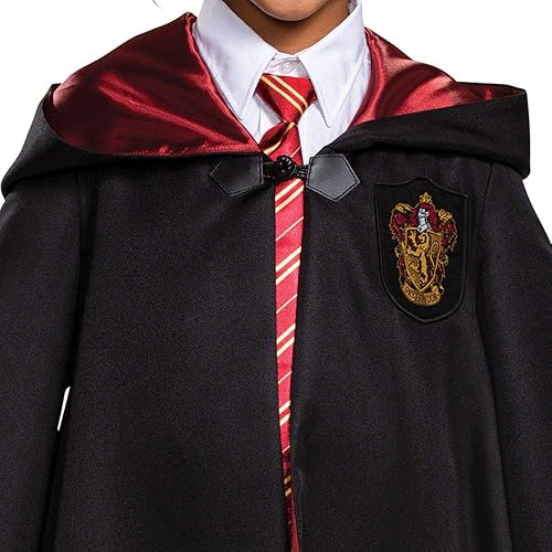 Miniatura 4 de Túnica de Harry Potter, Túnicas Oficiales del Mundo Mágico de Hogwarts, Accesorio de Disfraz Prestige Talla Infantil