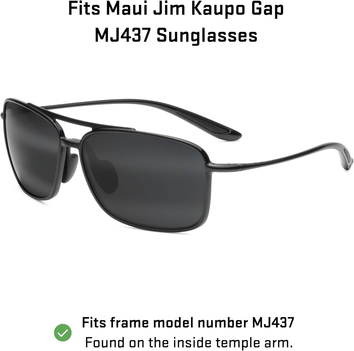 Revant Replacement Lenses for Maui Jim Kaupo Gap MJ437