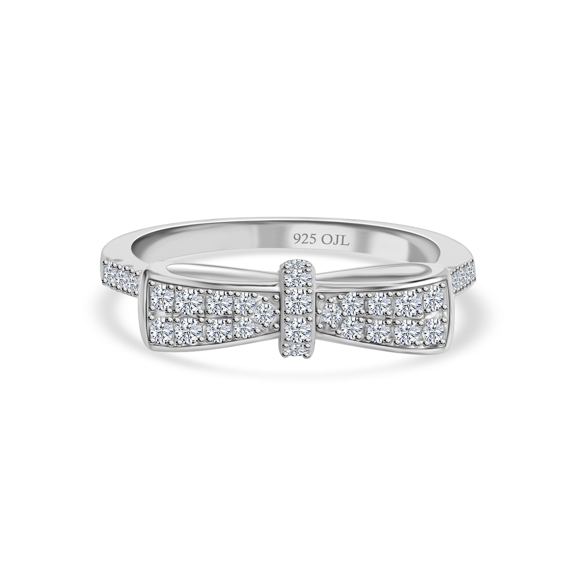 Ornate Jewels 925 Silver AAA Grade American Diamond Cubic zirconia Bow Design Ring for Women and Girls Anniversary Gift (B09BVQV3NS) Amazon Price History, Amazon Price Tracker