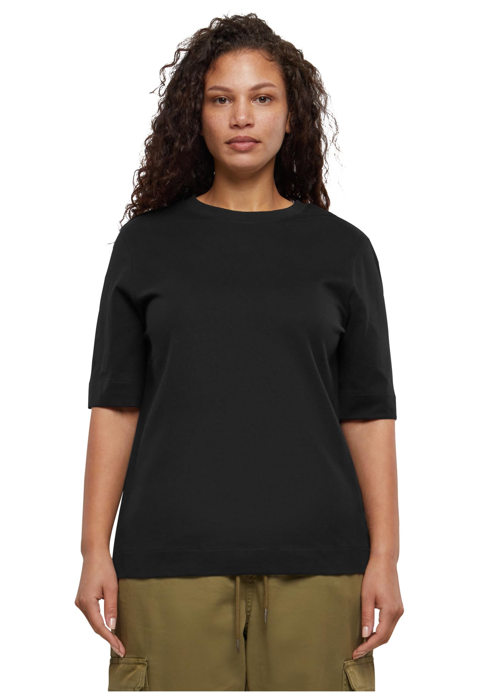 Urban Classics Women's Ladies Classy Tee T-Shirt, Black, S