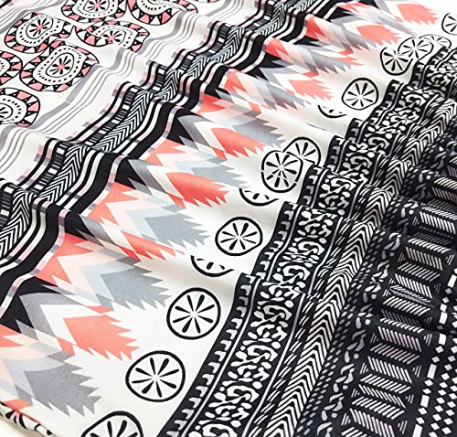 Womens Flowy Bohemian Geometry Summer Tank Tops Loose Plus Size Cami Tunic Blouses(Bohemian Geometry, 3X) #TOP3