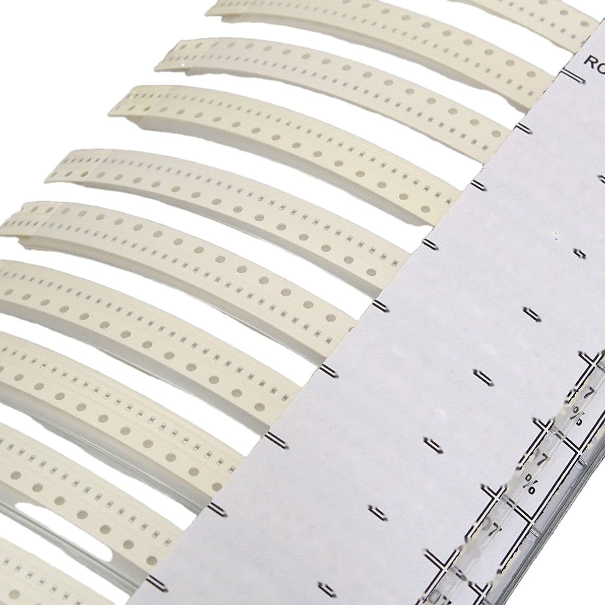 Kit surtido de resistencias de chip SMT 0402 1% SMD SMT, 8500 unidades, libro de muestras de 170 valores