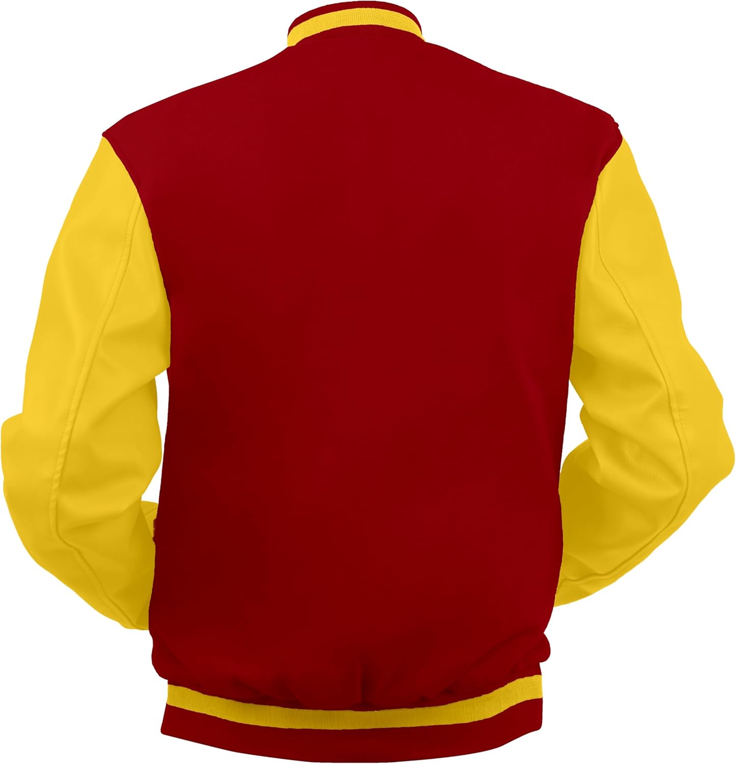 Waabastaa Men's Fashion Varsity Jacket Causal Slim Fit Wool Letterman Baseball Bomber Jackets - Image 5