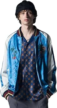 Amazon | [glamb] グラム スカジャン メンズ モノグラムスカ