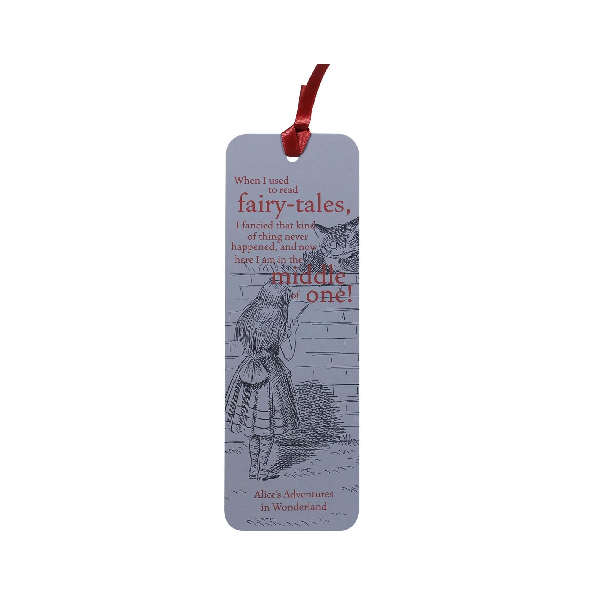 Half Moon Bay Alice in Wonderland Paper Bookmark | Book Markers for Women & Teacher | Alice in Wonderland Gifts & Gifts for Book Lovers | Reading Accessories & Bookish Gifts