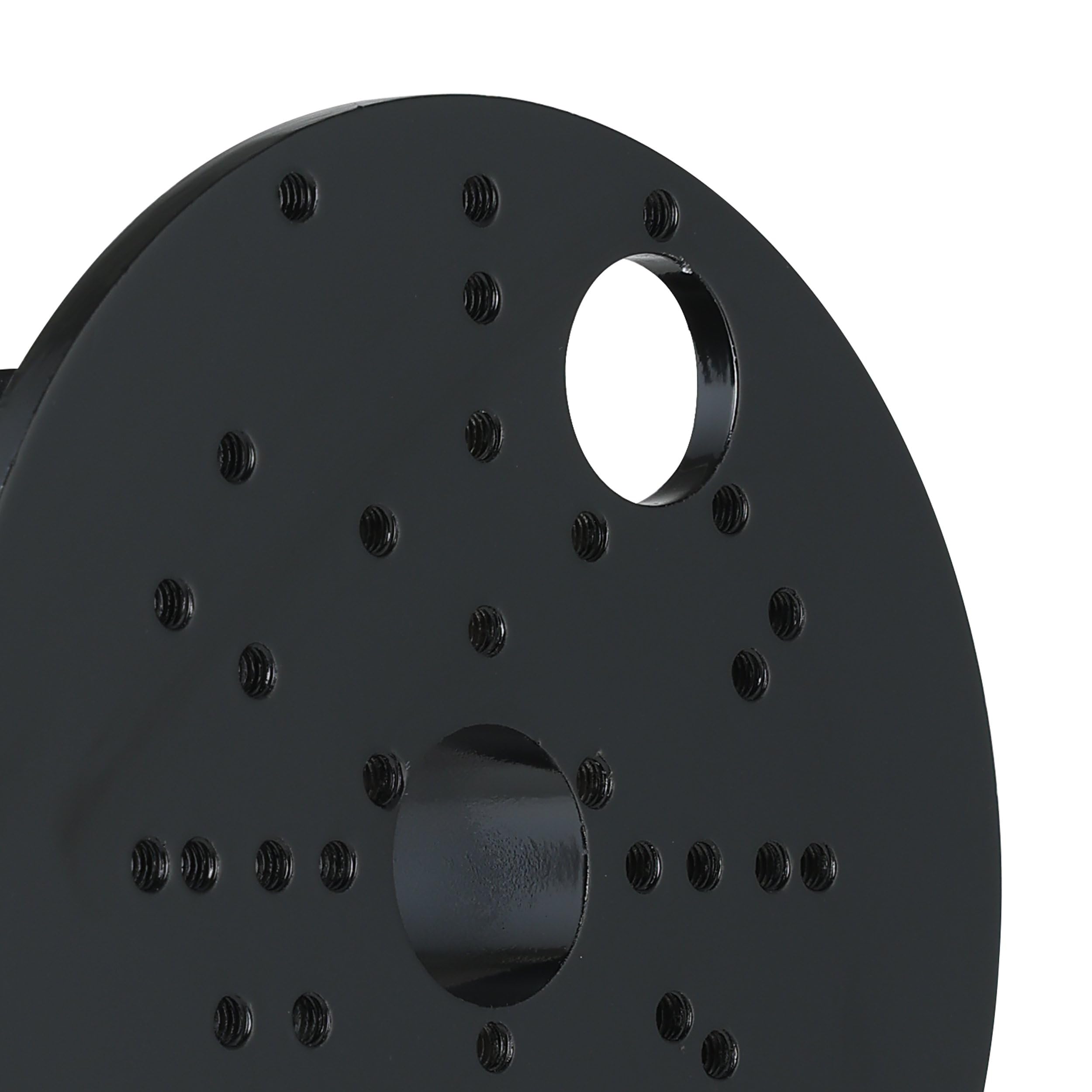 Eglo Raccordo angolare per faretti da esterno, staffa angolare in acciaio per lampade da esterno, nero, diametro 11,2 cm
