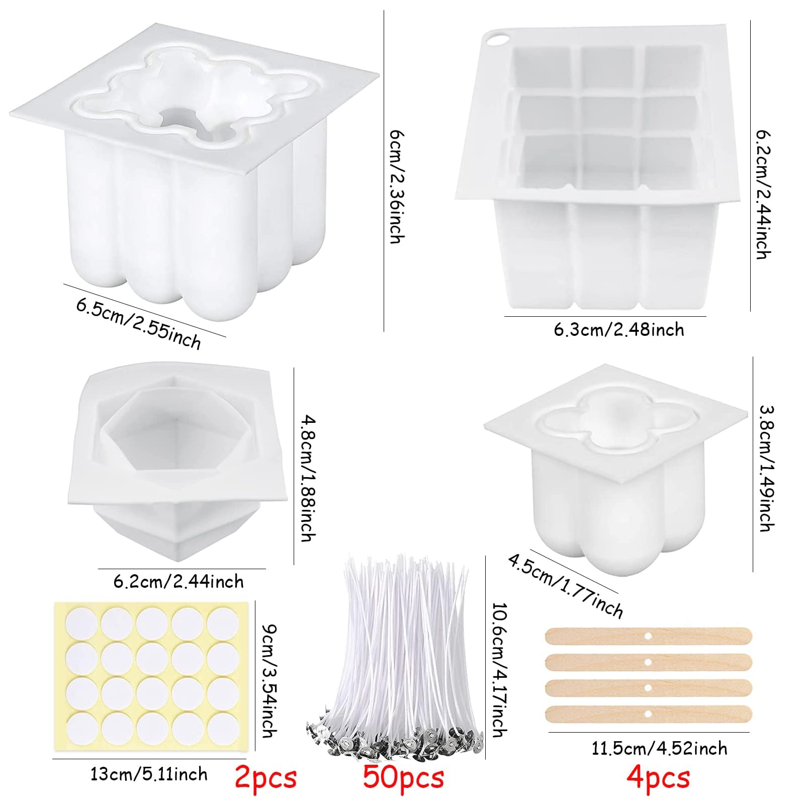 Stampo in silicone per candela con cipolla a cubo