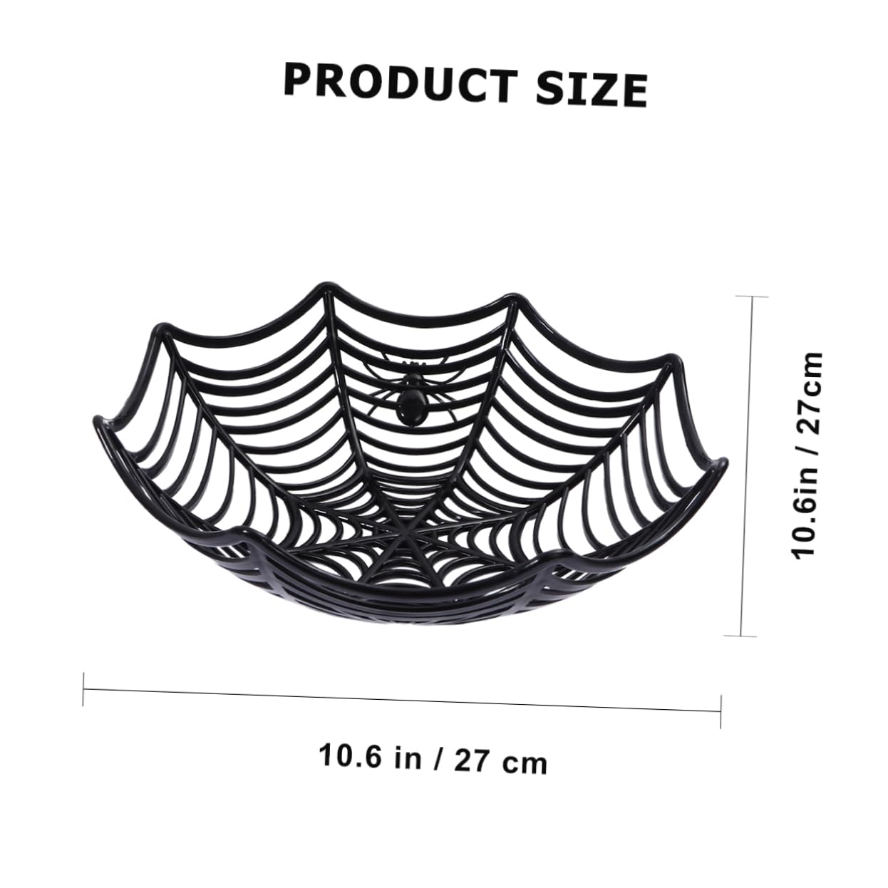FELTECHELECTR 5Pcs Halloween Spider Shape Candy Basket for Snacks and Treats Fruit Bowl for Halloween Parties and Celebrations