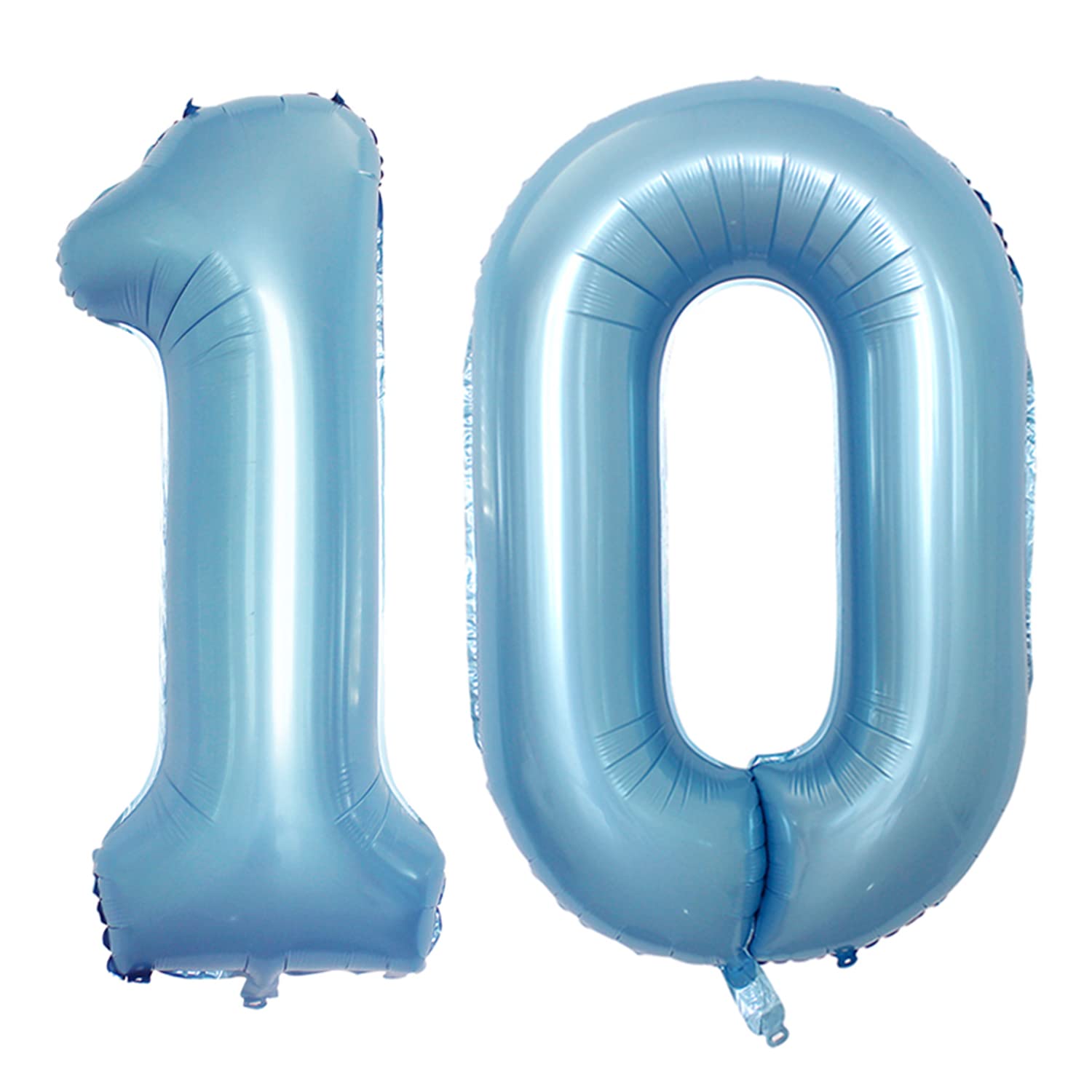 Blue Number 10 Balloons