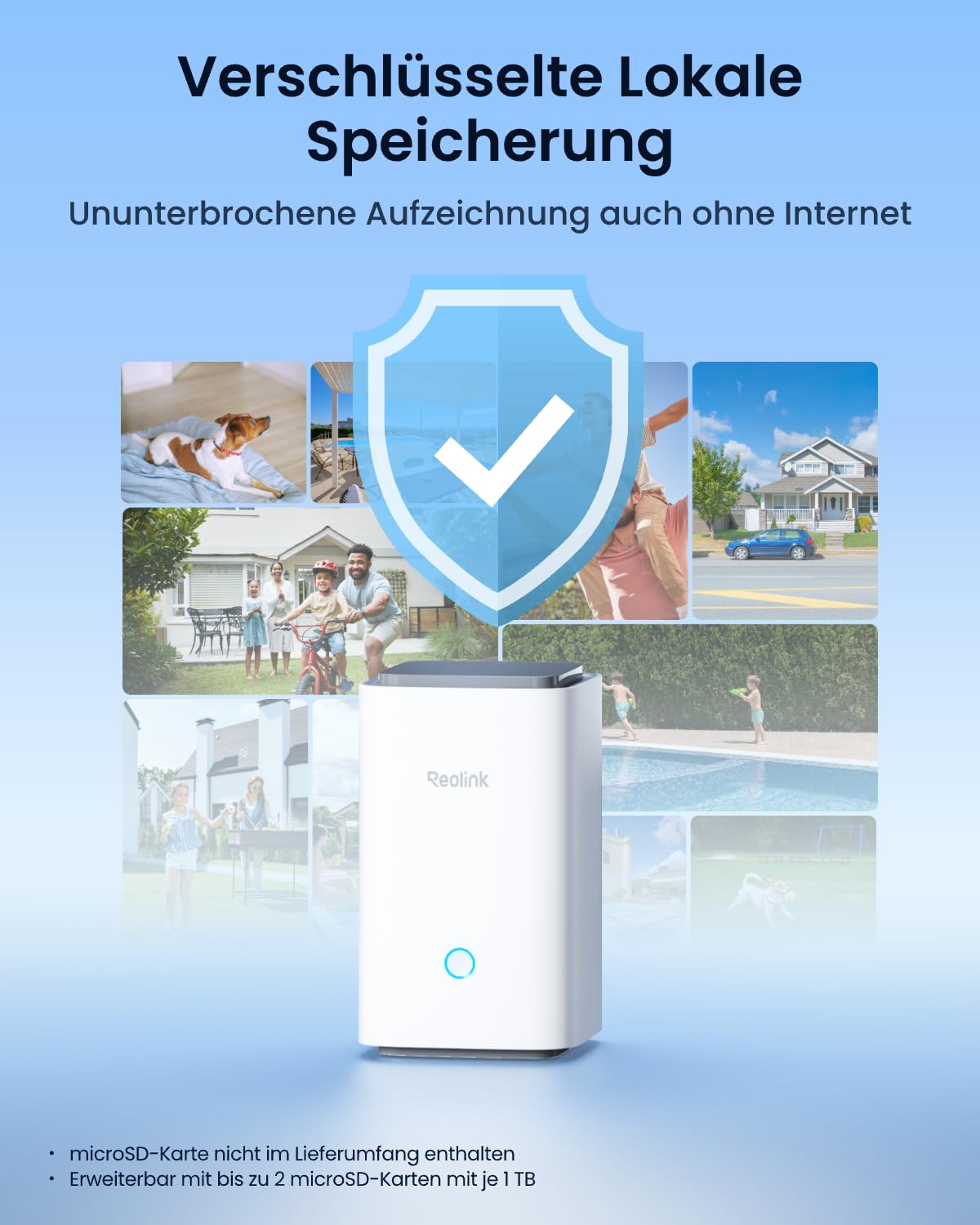 Reolink 4K Solar Überwachungskamera Aussen Akku Set, 20000mAh Akku, Auto-Tracking, ColorX-Nachtsicht, WLAN Kamera Outdoor mit WiFi 6, Lokaler Speicher, Ohne ABO-Gebühren, 2×Atlas PT Ultra mit Home Hub