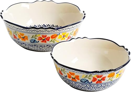 Miniatura 4 de Gibson Home Luxembourg - Juego de cuencos de cerámica (2 piezas)