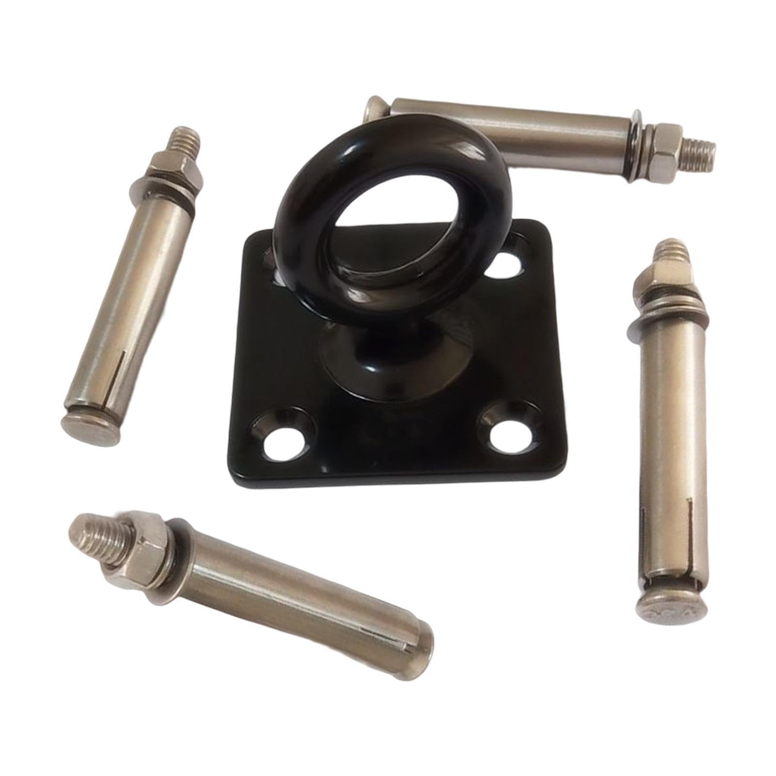 Cydzsra Stainless Steel Ceiling Hooks Hanger Heavy Duty Eyebolt Fixing Mount Comprehensive Solution For Wall And Ceiling Square Base Wall Mount Suspension