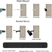 Vista 7 de Aolyty Luces solares para exteriores, 3 modos de iluminación, luces estroboscópicas solares IP65, impermeables, luces de advertencia solares