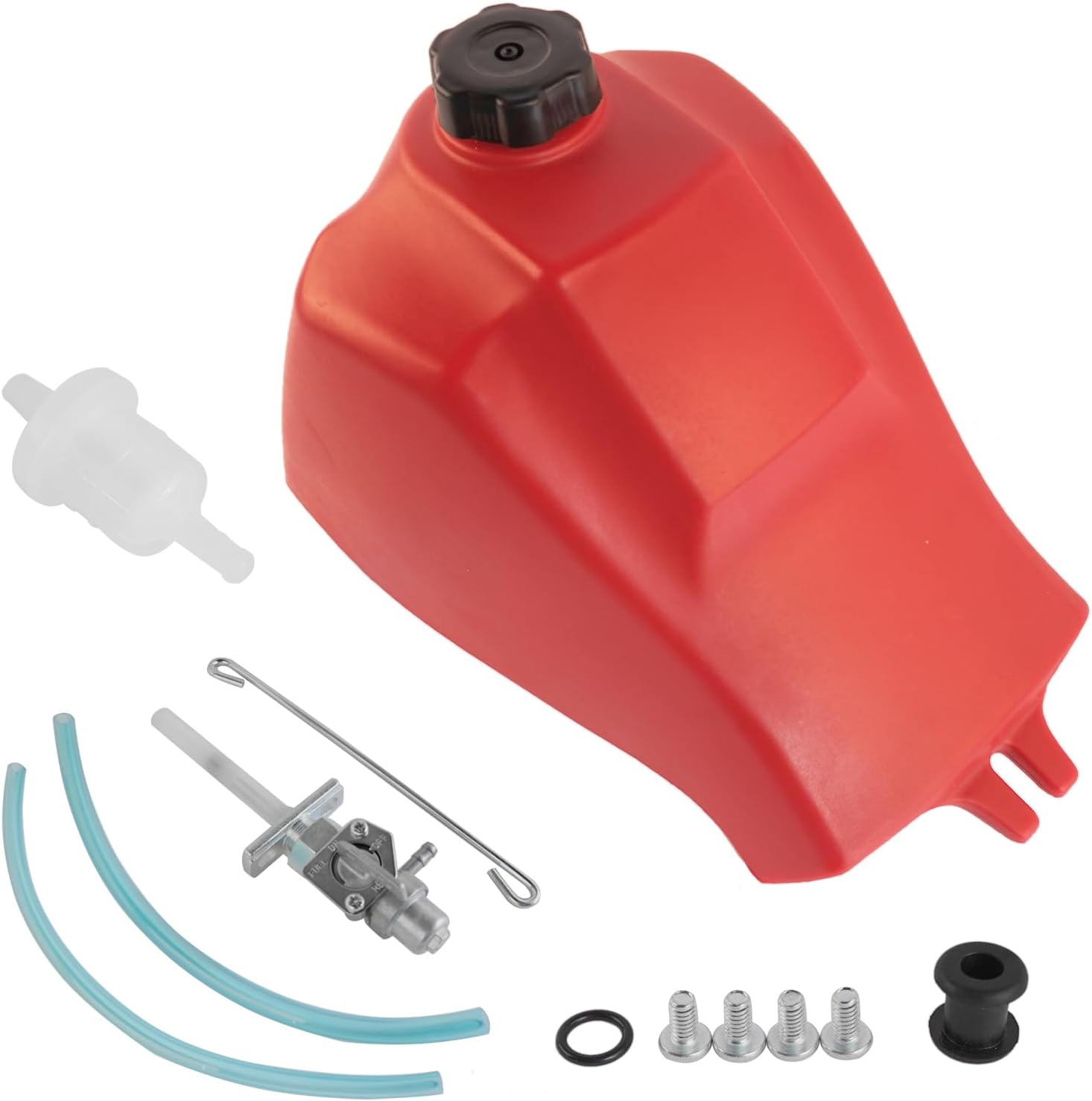 Fuel Tank FT49002 Replacement for Honda ATC185/S ATC200S ATC200E ATC200/M ATC200ES Big Red 200 GELUOXI