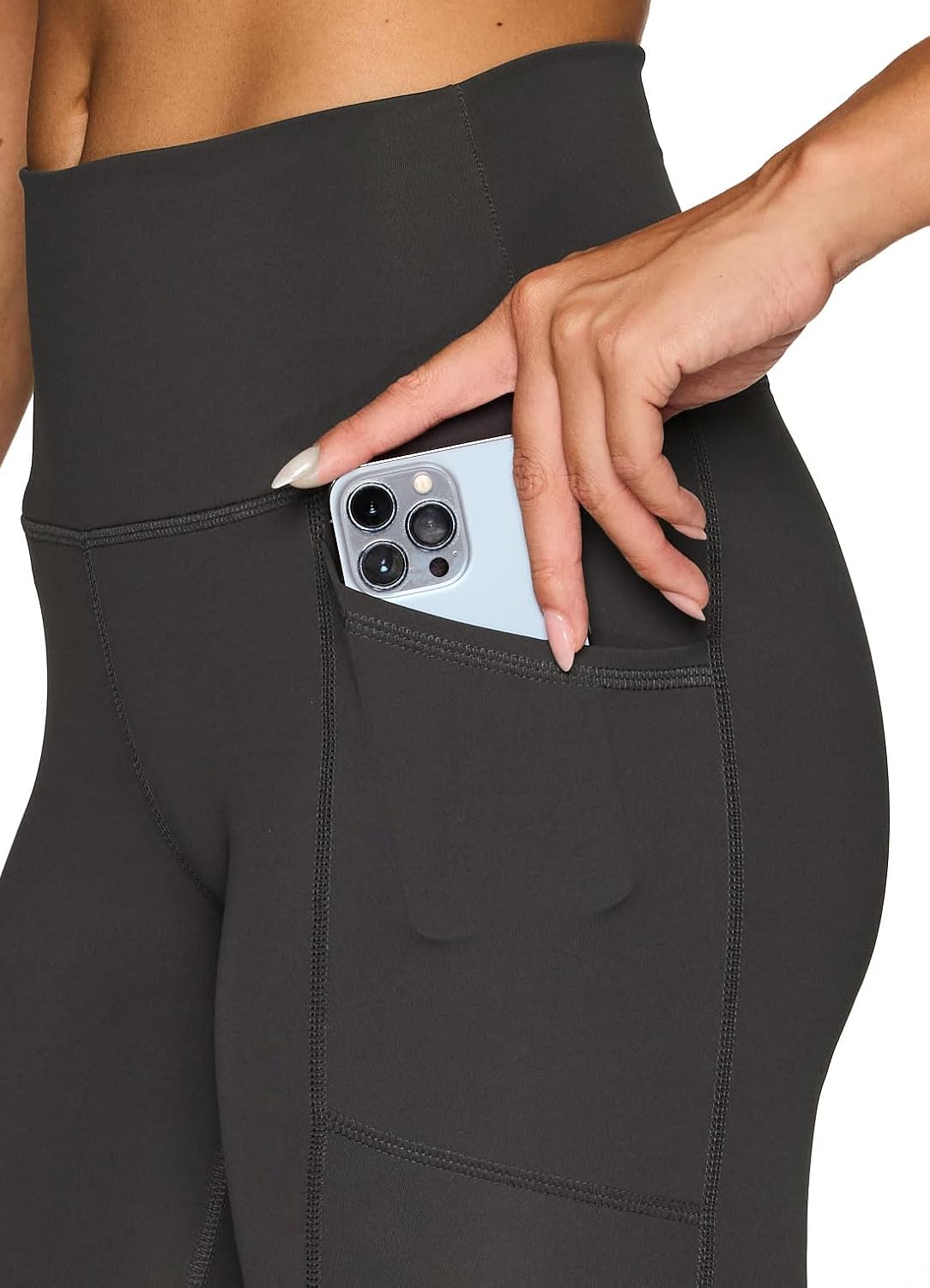 RBX Active High Waisted Squat Proof Workout Yoga Leggings with Pockets for Women - Image 2