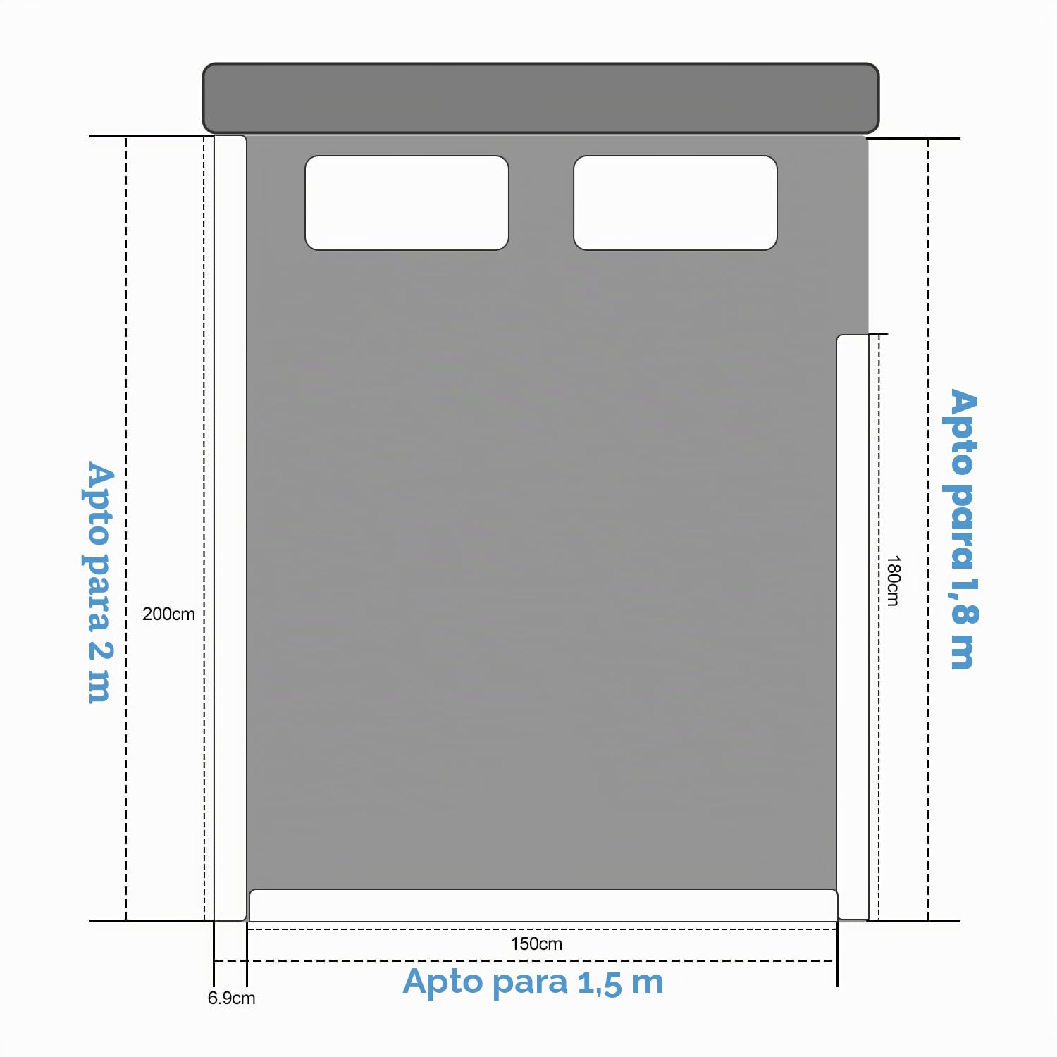 Barrera de cama 200cm Protector de cama barandilla anticaídas cama para niños deformable protección bordes de cama altura ajustable barandilla de seguridad cama con somier barandilla cama