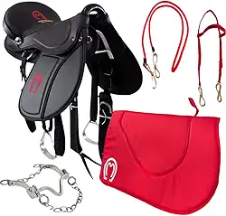 Sela para Cavalo Mangalarga + Kit Completo Pronta para Uso (Vermelho)