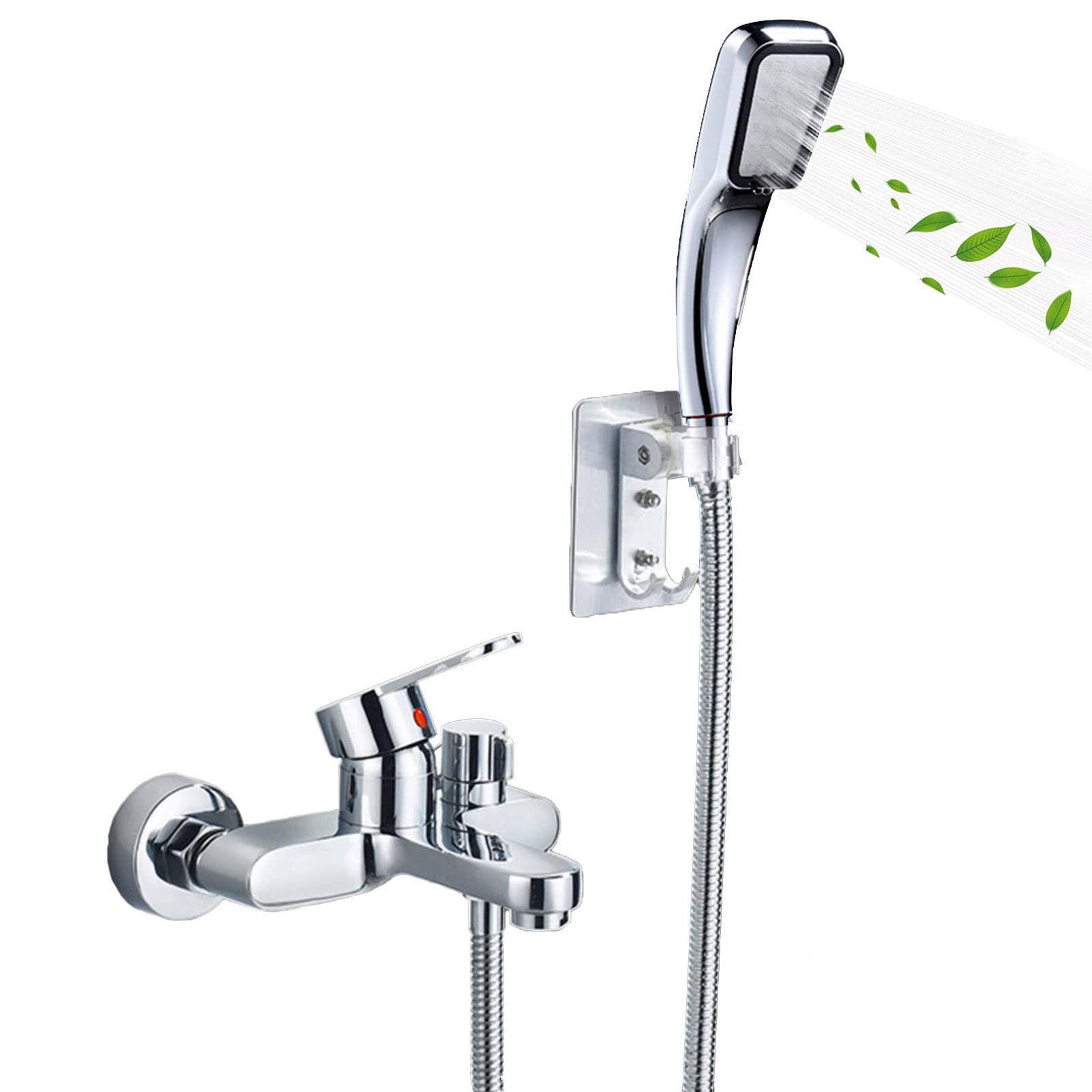 Système de douche anti-calcaire double fonction pour remplacer un vieux mitigeur
