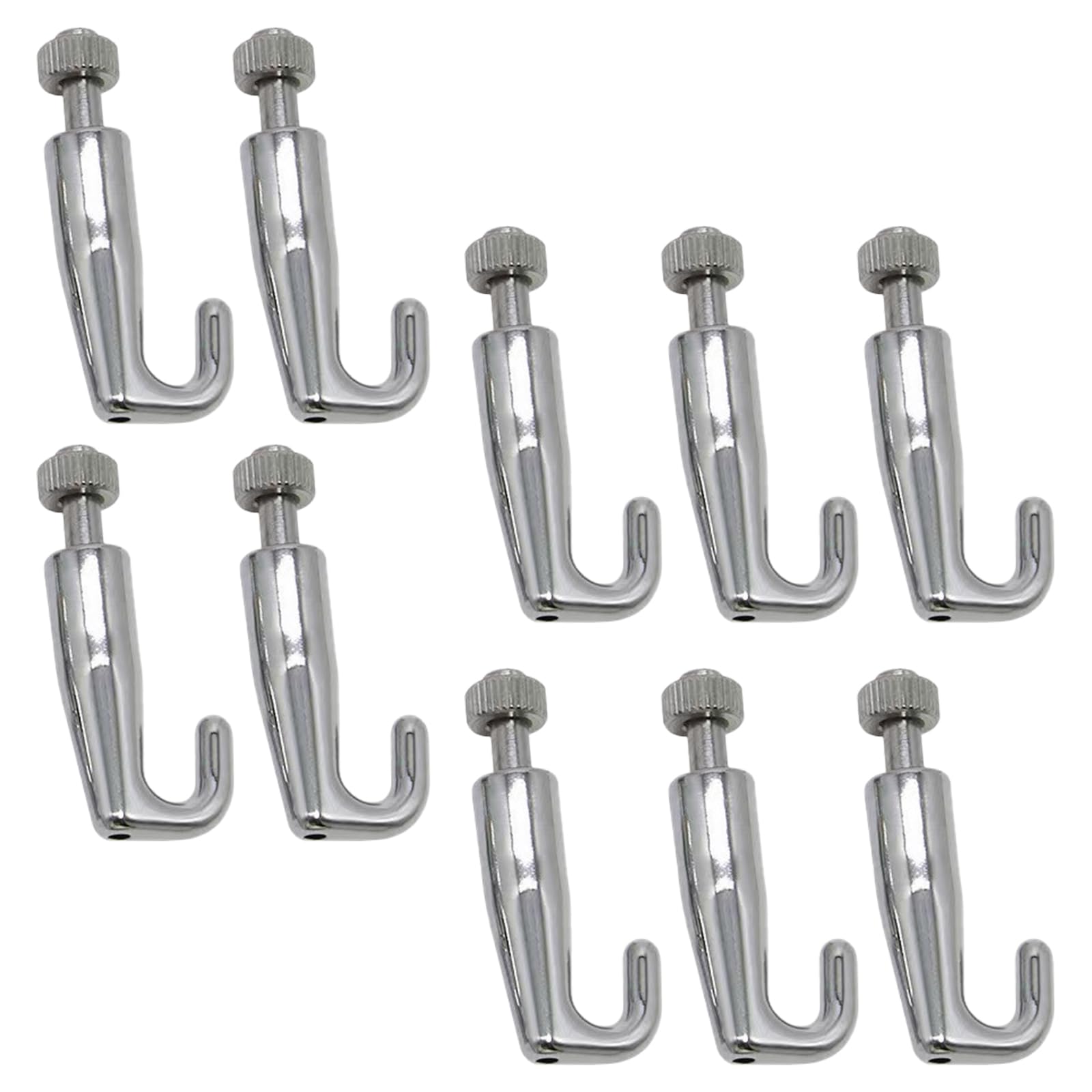 of 10 Stainless Steel Adjustable Picture Hanging Hooks Metal Photo Hangers Artwork Hook for Art Gallery Systems Gallery Hanging Hardware