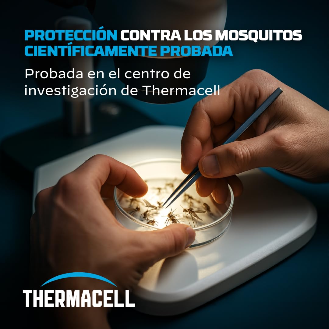 Thermacell Difusor Antimosquitos para Exteriores – Protección 20 m², Sin DEET, Navy
