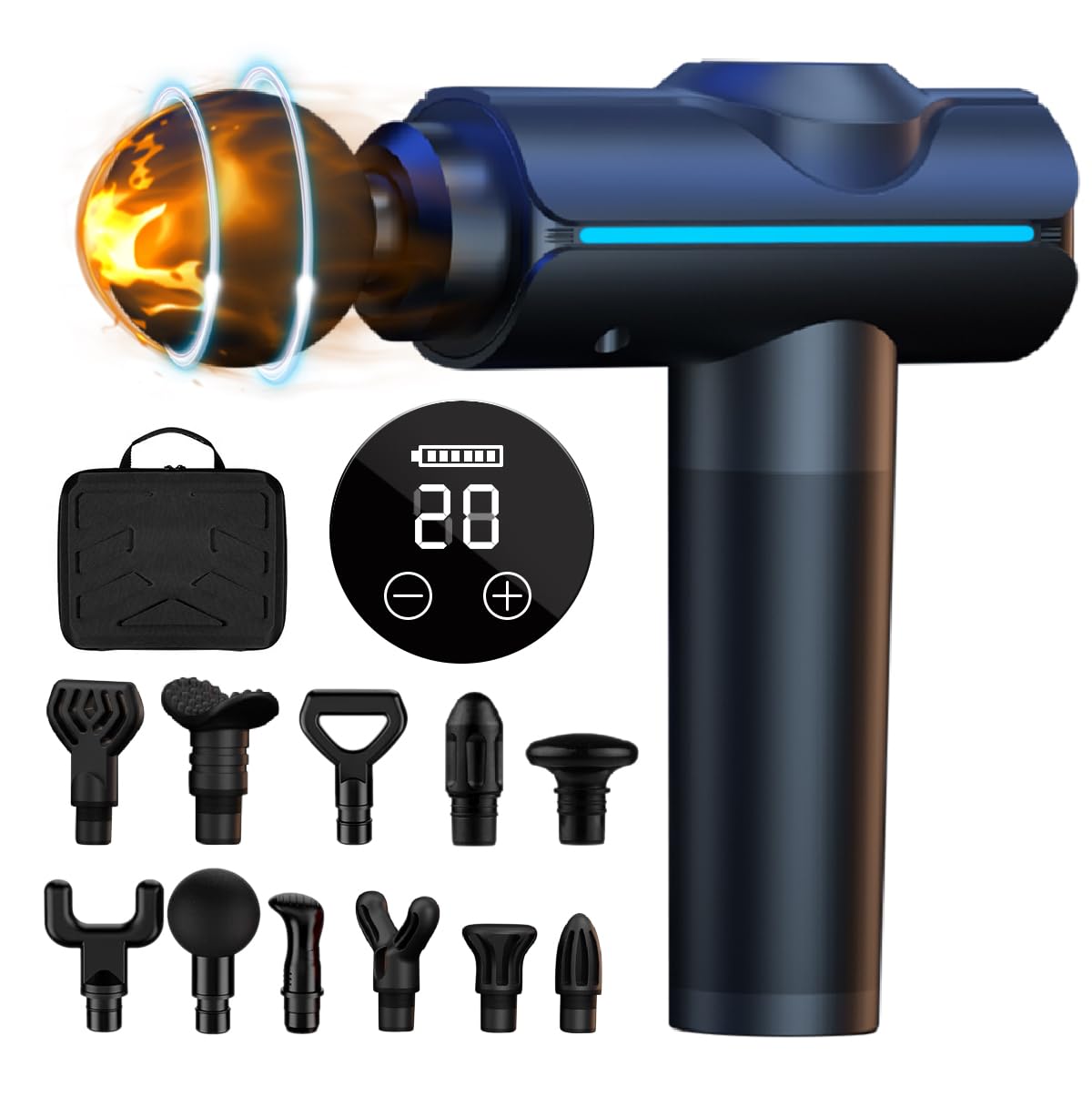 Pistola De Masajes,4000mAh Pistola Masajeadora con