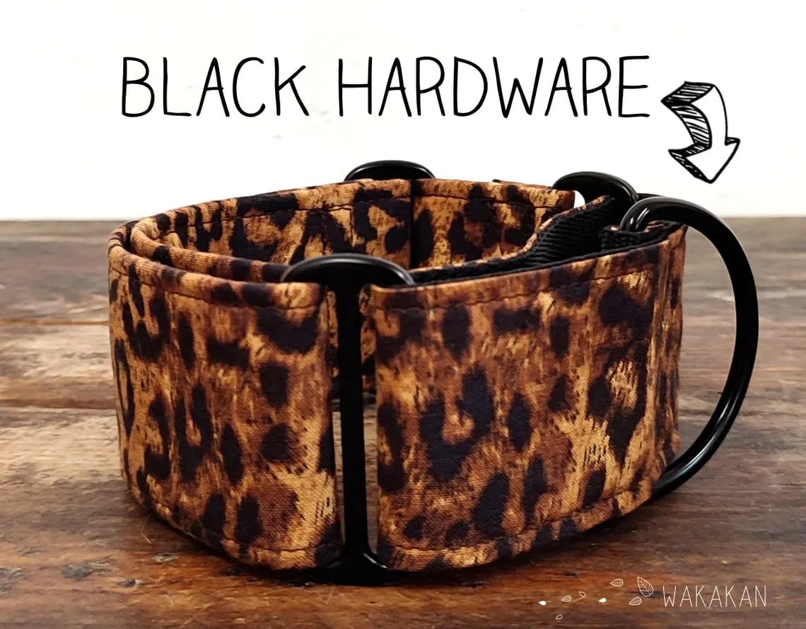 Collar Martingale Para Perro: Leopard, Hecho a Mano en España por Wakakán