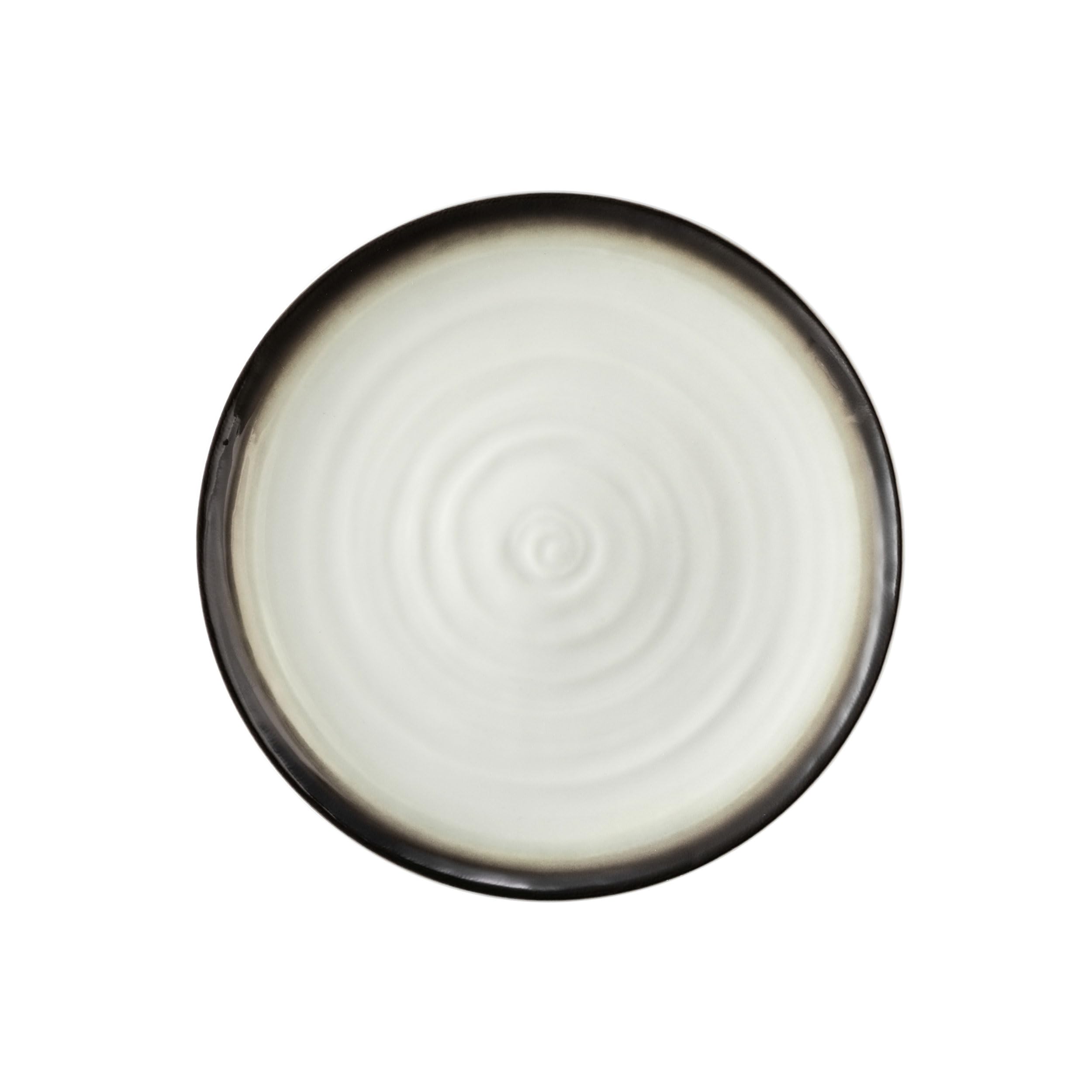 Seltmann Weiden Terra Brotteller, 18 cm, Runder Beilagenteller mit spiralförmigem Relief, Spülmaschinen- und mikrowellenfest, Porzellan, Corso