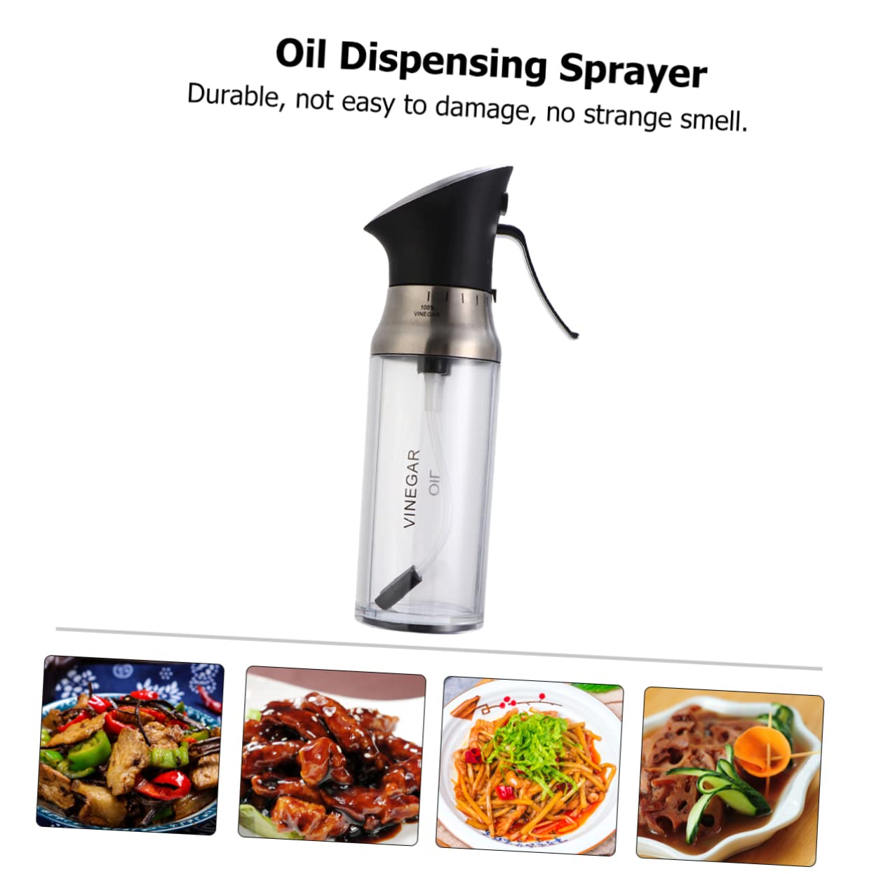 200ml Verstellbare Ölsprühflasche aus Kunststoff und Edelstahl Lebensmittelechter Dosierer für Öl und Essig für Küche Beim Kochen