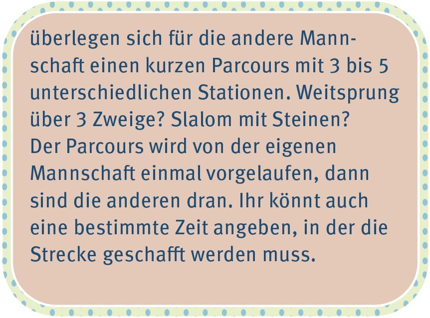 25 Spiele für draußen: Beschäftigungsideen für Kinder ab 5 Jahren und draußen spielbar ohne großen Aufwand mit Naturmaterialien