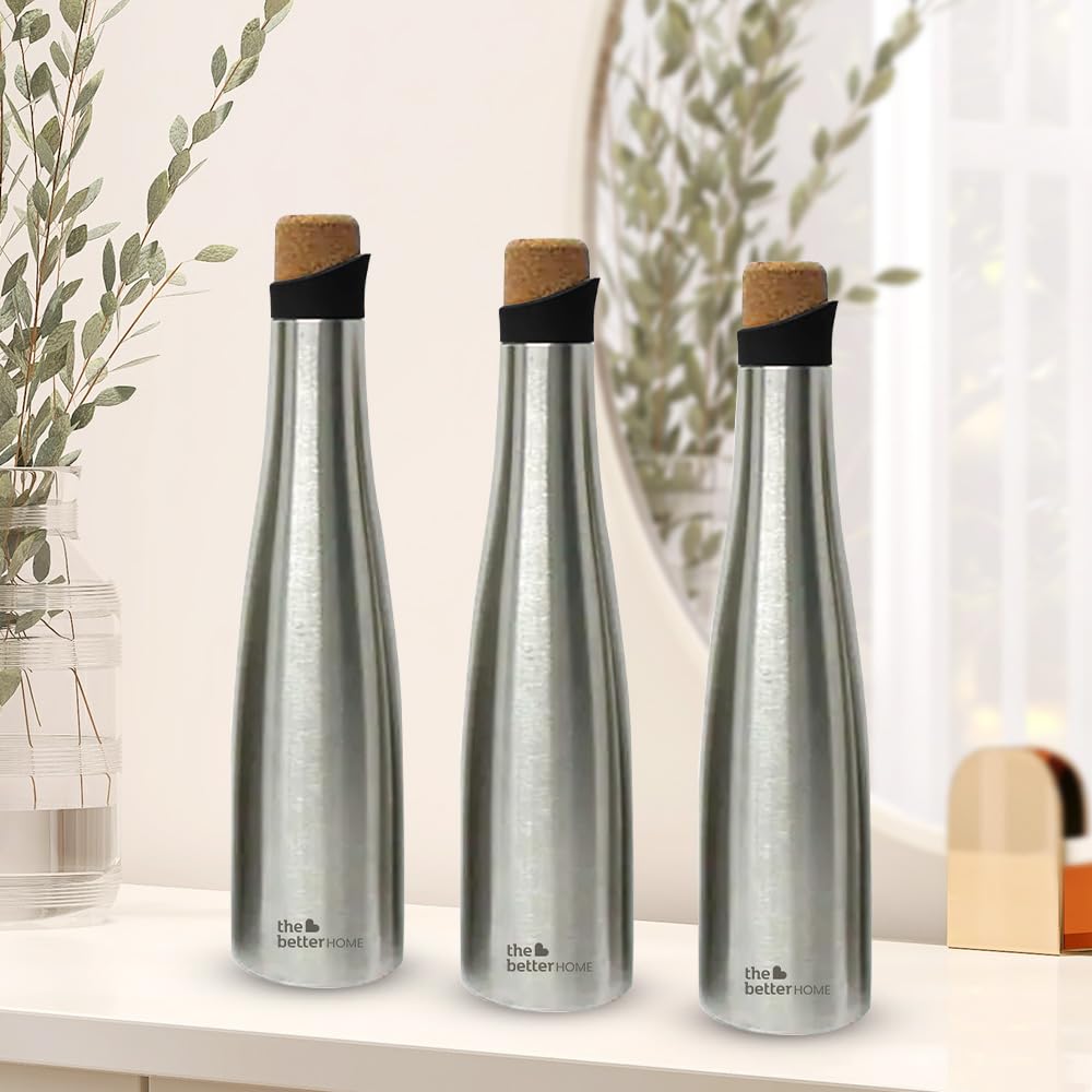 See full amazon price history chart for The Better Home Insulated Stainless Steel Water Bottle With Cork Cap | 18 Hours Insulation | Pack Of 3-750ml Each | Hot Cold Water For Office School Gym | Leak Proof & BPA Free | Silver Colour The Better Home Insulated Stainless Steel Water Bottle With Cork Cap | 18 Hours Insulation | Pack Of 3-750ml Each | Hot Cold Water For Office School Gym | Leak Proof & BPA Free | Silver Colour (B0CKKX397Y) Amazon Price History, Amazon Price Tracker